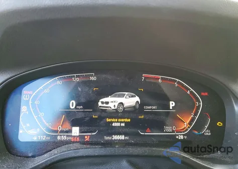 2022 BMW X4 xDrive30I z USA, uszkodzony, nr VIN 5UX33DT02N9K81856